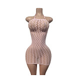 Lace Sexy Transparent Hollow Available Mini Dress MEM-88700