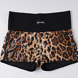 Low Waist Sequined Leopard Sexy Women Hot Shorts MRA-25342