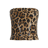 Low Waist Sequined Leopard Sexy Women Hot Shorts MRA-25342