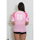 Casual Comfortable Mesh Loose Short-Sleeve T-Shirt Top ASL-6817