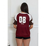 Casual Comfortable Mesh Loose Short-Sleeve T-Shirt Top ASL-6817