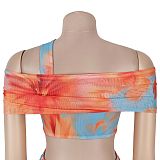 Fashionable Women's Sexy Exquisite Beach Print Dress BY-7731