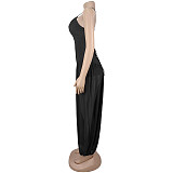 Women's Summer Sexy Backless Chiffon Bandeau One-piece Pants BY-7738