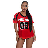 Casual Comfortable Mesh Loose Short-Sleeve T-Shirt Top ASL-6817