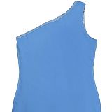 Fashion Women's Summer Elegant Jacquard Oblique Shoulder Bodycon Formal Dress BY-7747