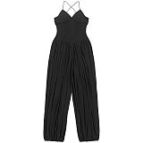Women's Summer Sexy Backless Chiffon Bandeau One-piece Pants BY-7738