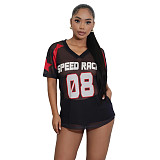 Casual Comfortable Mesh Loose Short-Sleeve T-Shirt Top ASL-6817