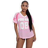 Casual Comfortable Mesh Loose Short-Sleeve T-Shirt Top ASL-6817