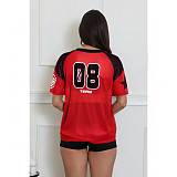Casual Comfortable Mesh Loose Short-Sleeve T-Shirt Top ASL-6817