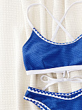 Women Push-up Blue Bikini Swimsuit Sets XM-690