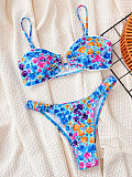 Sexy Strapless Girls Push-up Prints Bikini Swimsuit Two-pieces XM-867