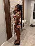 Skeleton Graffiti Printed Short Sleeved Dress Girl Mini Dress For Women RS-1970