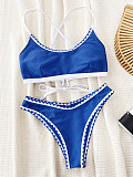Women Push-up Blue Bikini Swimsuit Sets XM-690
