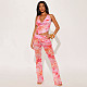 Pink Metal Halter Backless Cool Girl Jumpsuit RS-Q26JP042