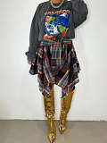 2026 Street Style Woman Irregular Midi Skirt RS-N104