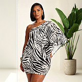 Transparent Mesh Irregular Blouse Strapless Mini Dress Two Pieces Set DZHT-J26ST239