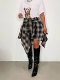 2026 Street Style Woman Irregular Midi Skirt RS-N104