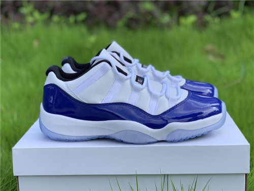 Air Jordan 11 Retro Low White Concord  AH7860-100