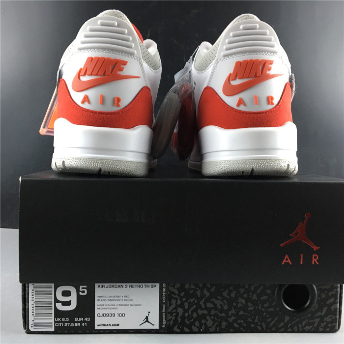 Air Jordan 3 Retro Tinker White University Red  CJ0939-100