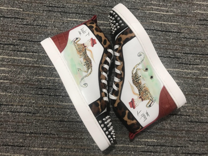 C*ristian L*uboutin Lou Spikes Sneaker