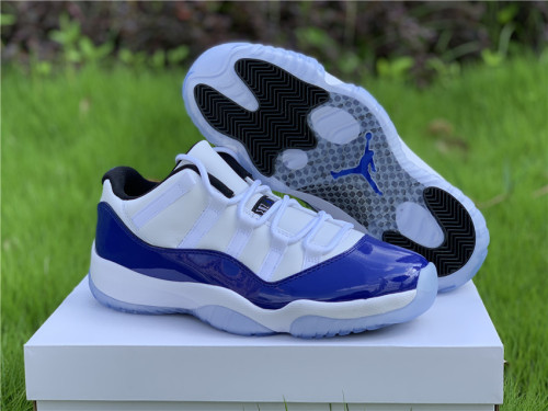 Air Jordan 11 Retro Low White Concord  AH7860-100