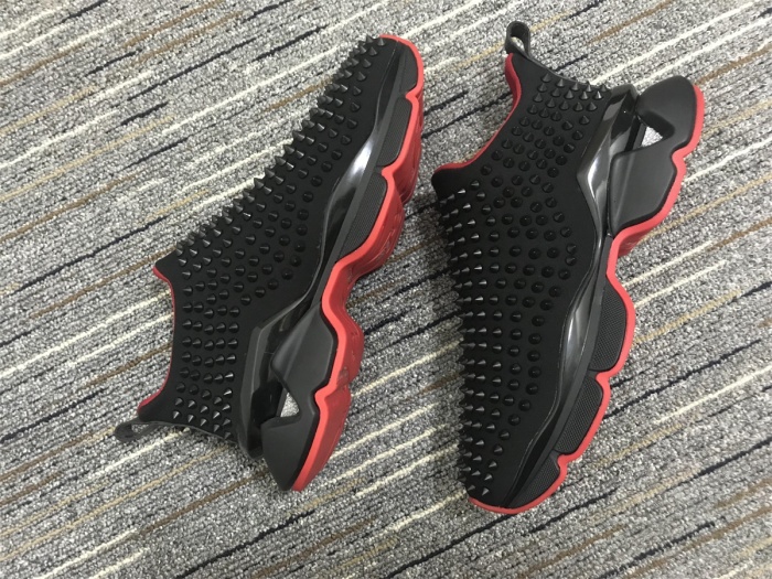 C*ristian L*uboutin Red Runner Sneaker