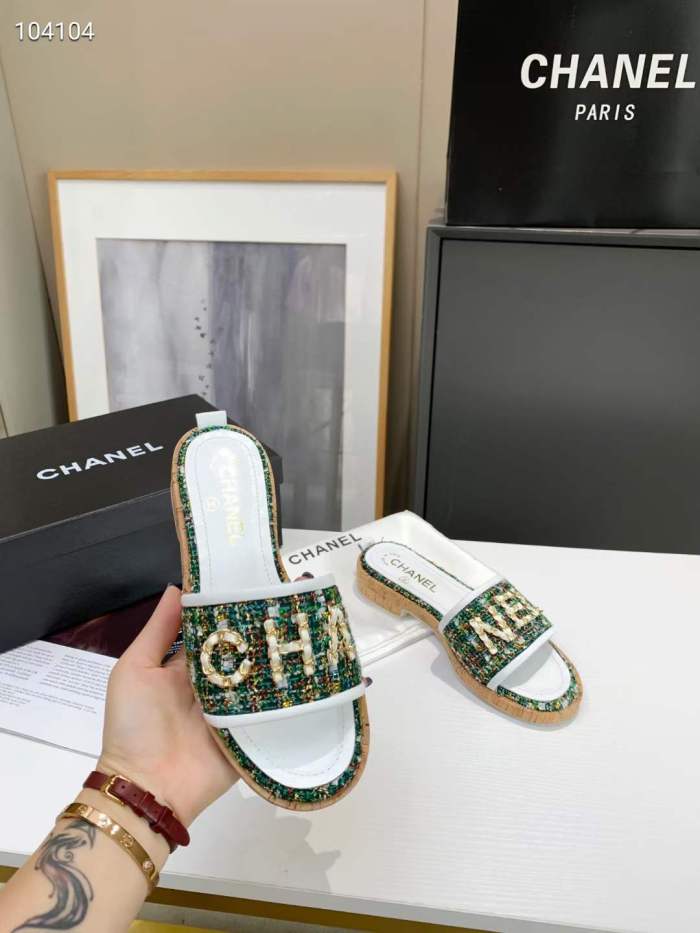 Women C*hanel Top Slippers