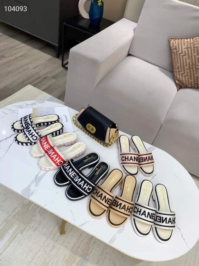 Women C*hanel Top Slippers