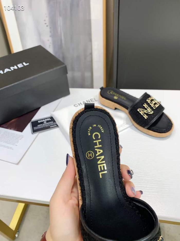 Women C*hanel Top Slippers