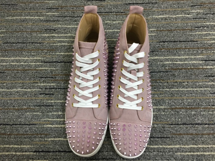 Men Women C*hristian L*ouboutin Lou Spikes Top Sneaker