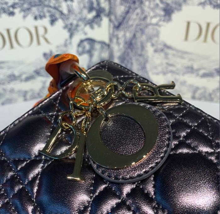 D*ior Top Bag 17*8*14cm