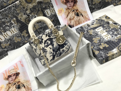 D*ior Top Bag 17*15*7cm