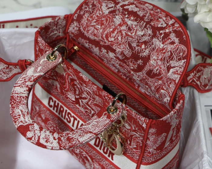 D*ior Top Bag 24*11*20cm