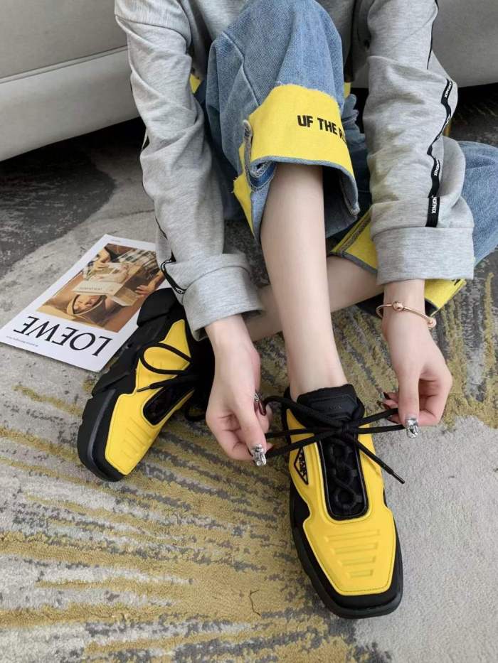 Mens Women P*rada Top Sneakers