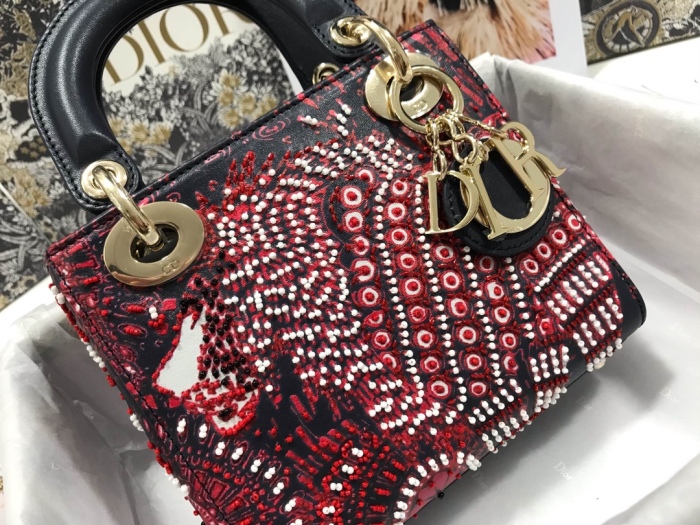 D*ior Top Bag 17*15*7cm