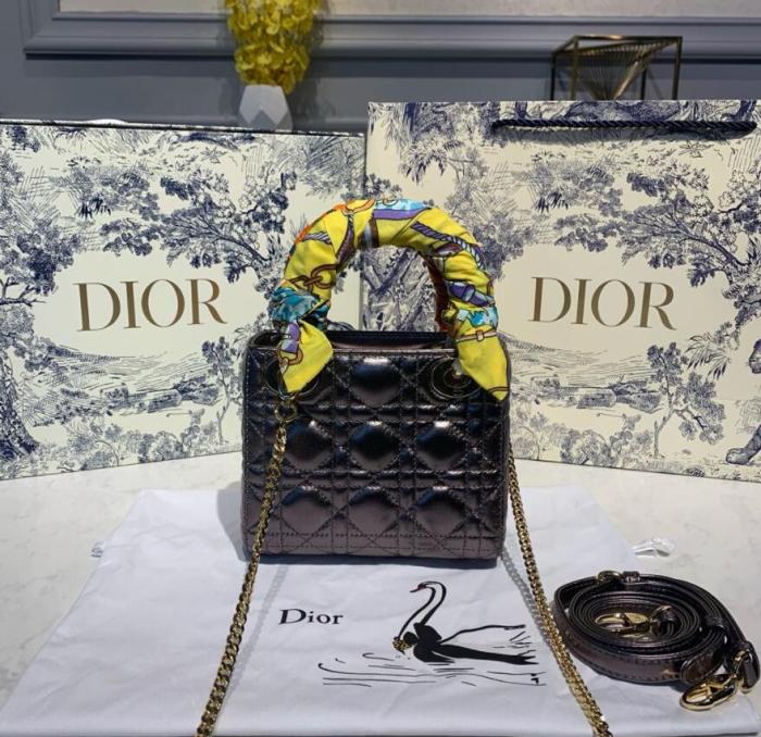 D*ior Top Bag 17*8*14cm