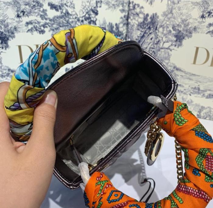 D*ior Top Bag 17*8*14cm