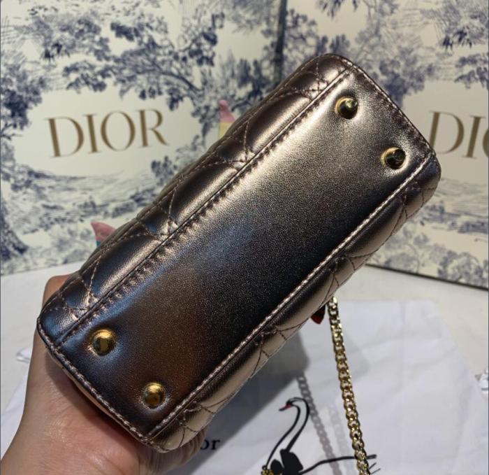D*ior Top Bag 17*8*14cm
