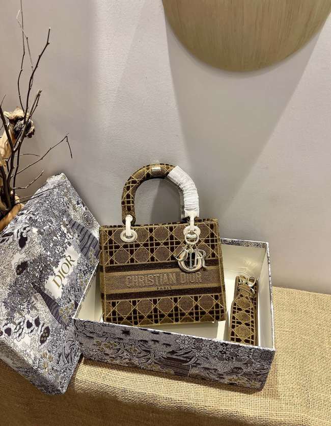 D*ior Top Bag 24*20*11cm