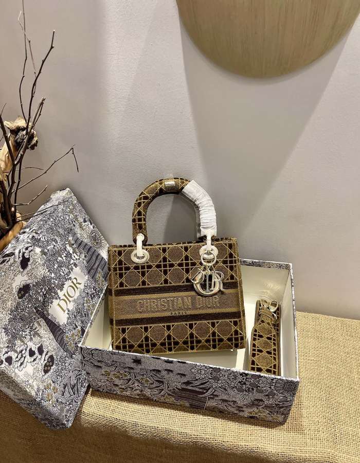 D*ior Top Bag 24*20*11cm
