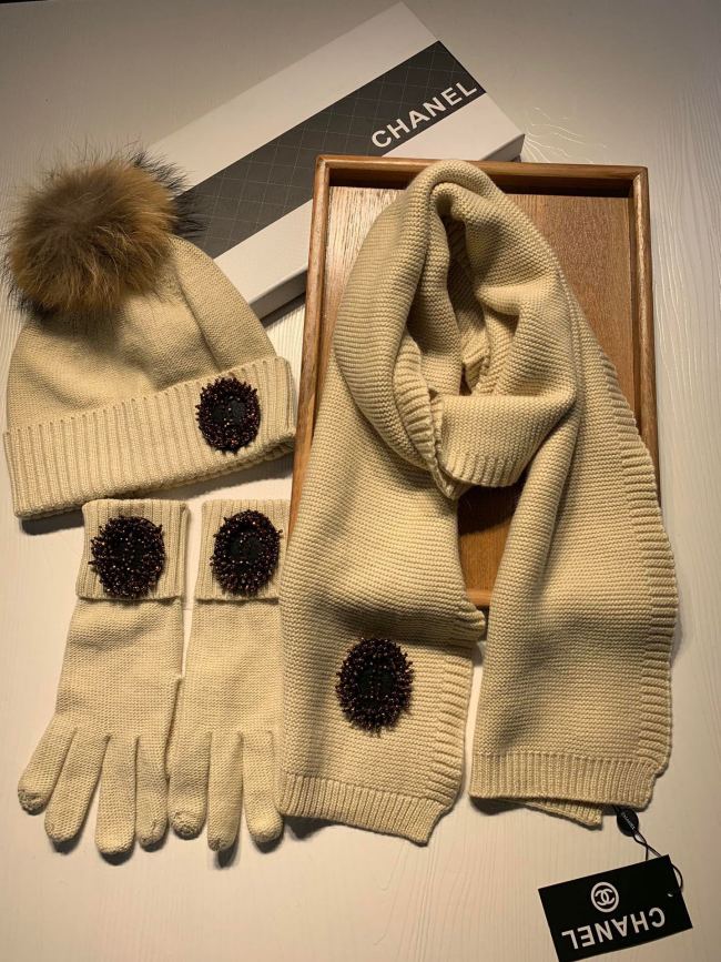 Scarf three-piece