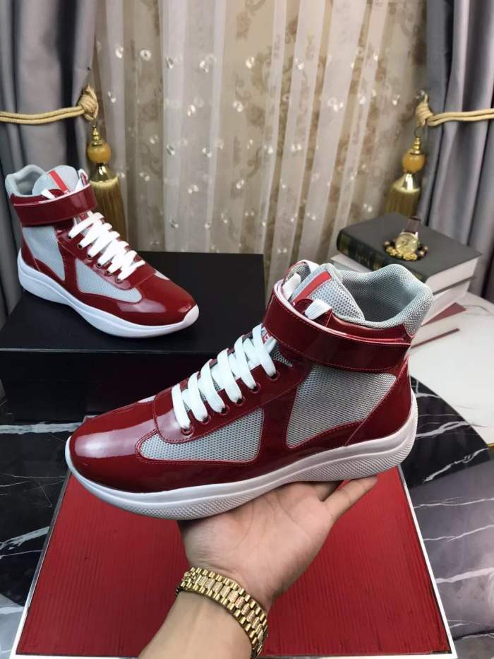 Men P*rada Top Sneakers High