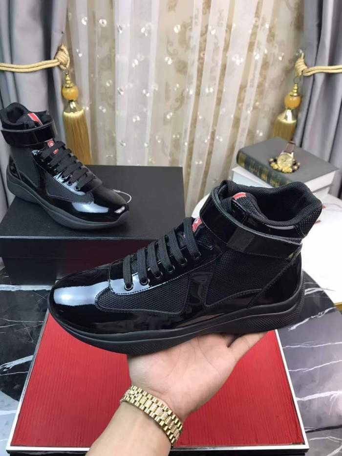 Men P*rada Top Sneakers High