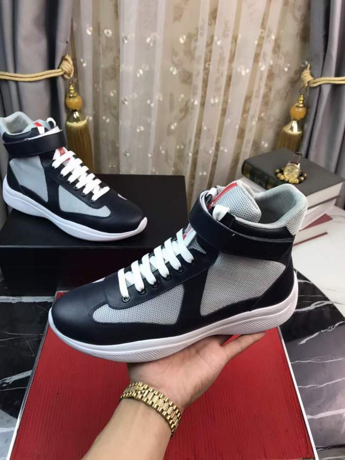 Men P*rada Top Sneakers High