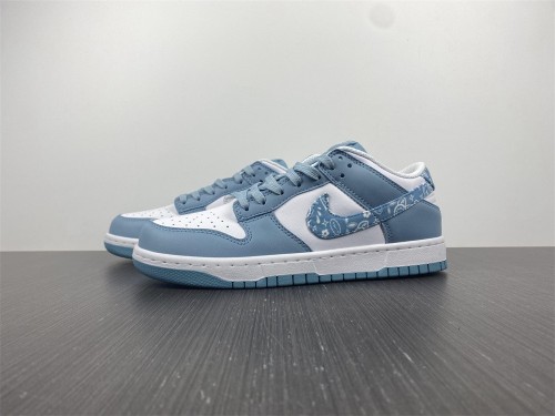 【Free shipping】Dunk Low Blue Paisley DH4401-101