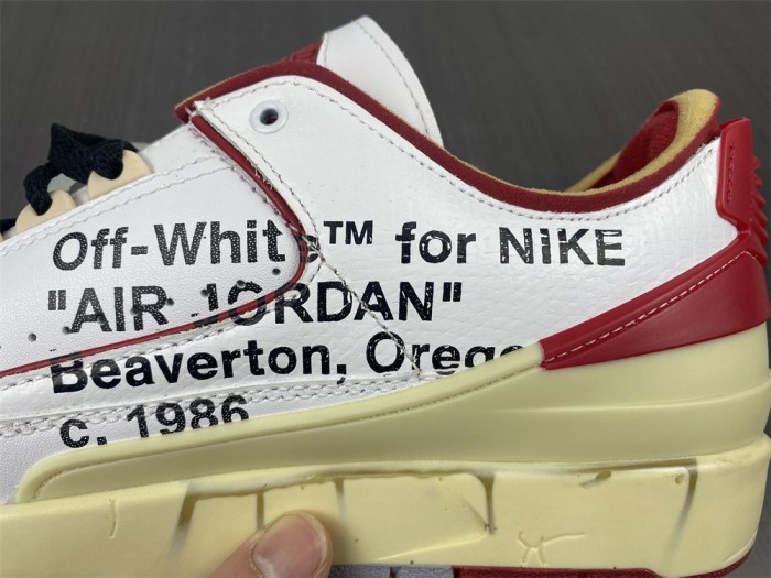 Air Jordan 2 Retro Low SP Off-White White Red  DJ4375-106