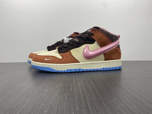 【Free shipping】Dunk Mid Social Status Free Lunch Chocolate Milk  DJ1173-700