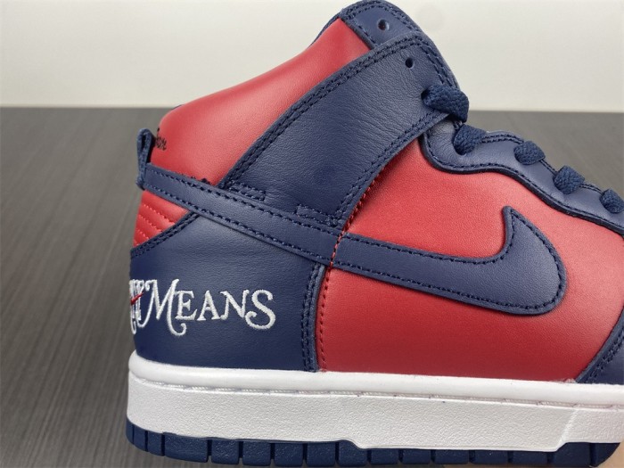 【Free shipping】SB Dunk High Supreme By Any Means Navy  DN3741-600