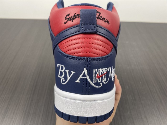 【Free shipping】SB Dunk High Supreme By Any Means Navy  DN3741-600