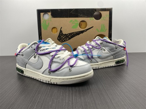 【Free shipping】Dunk Low Off-White Lot 47 DM1602-125